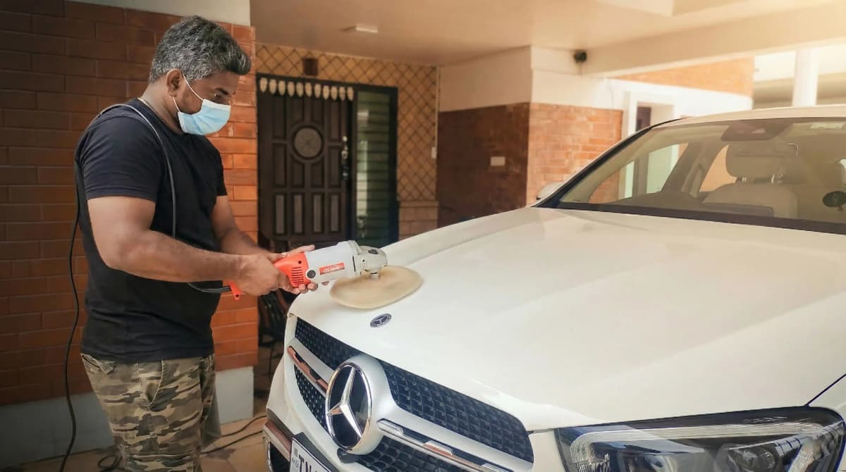 Mobile Machine Polishing - Doorstep Car Detailing in Chennai