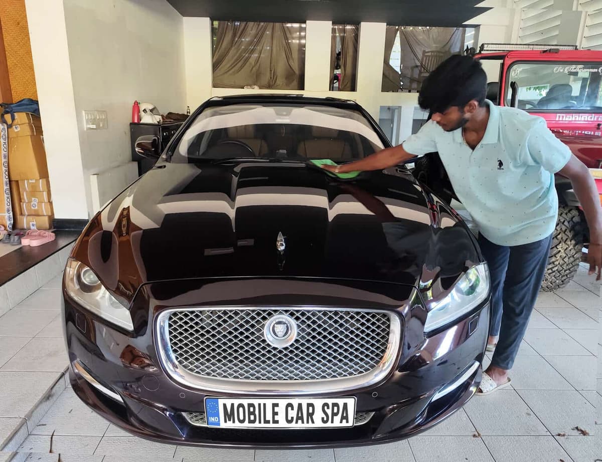 Mobile Showroom Finish - Doorstep Car Detailing in Chennai