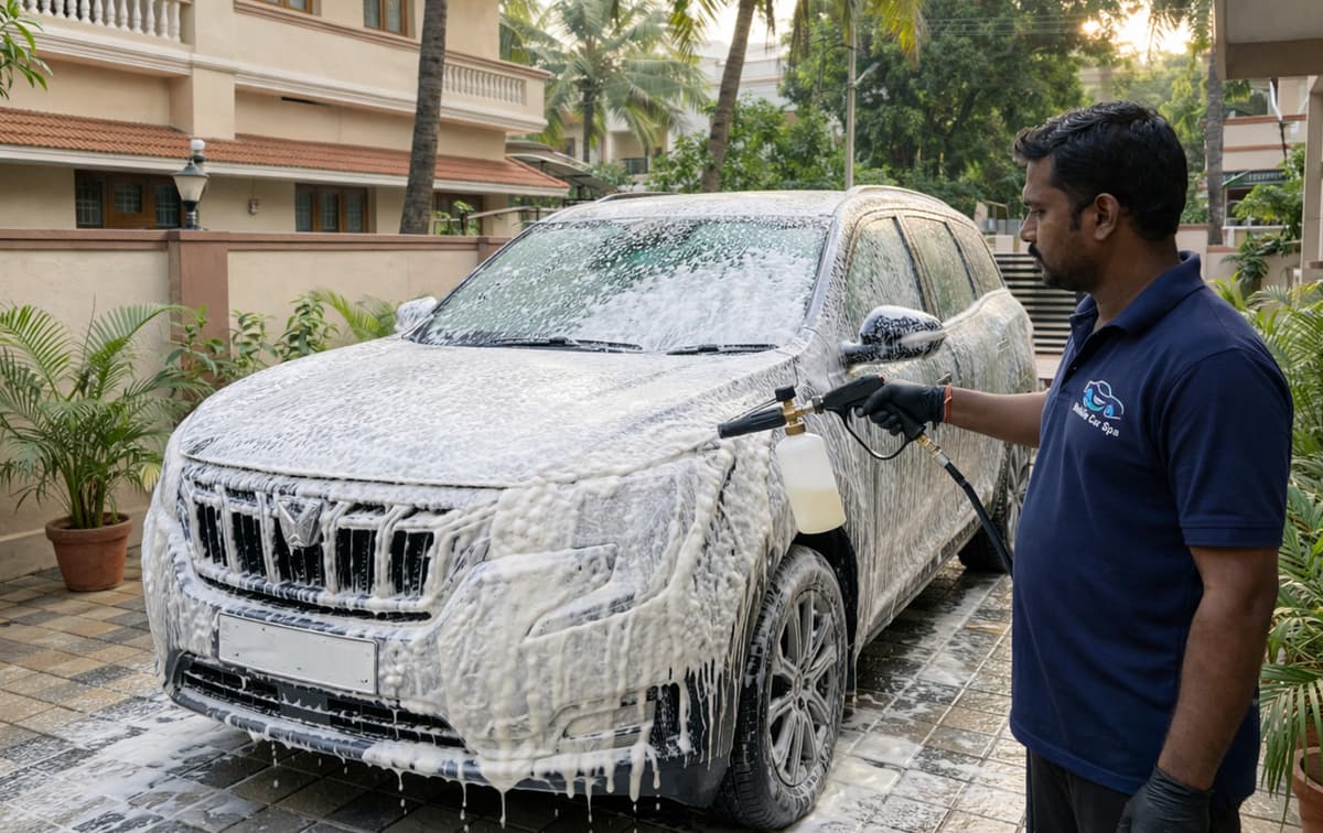 Doorstep Car Wash in Madipakkam