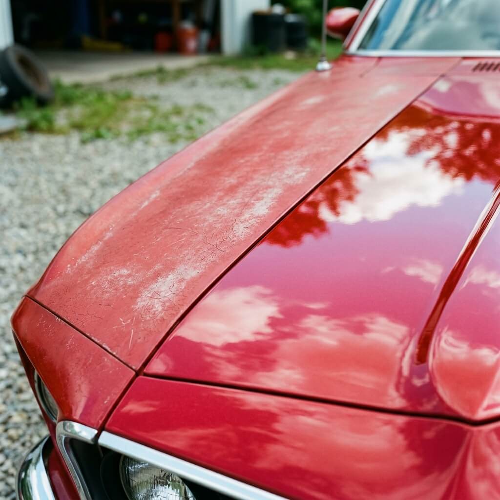 UV damaged car paint in Chennai