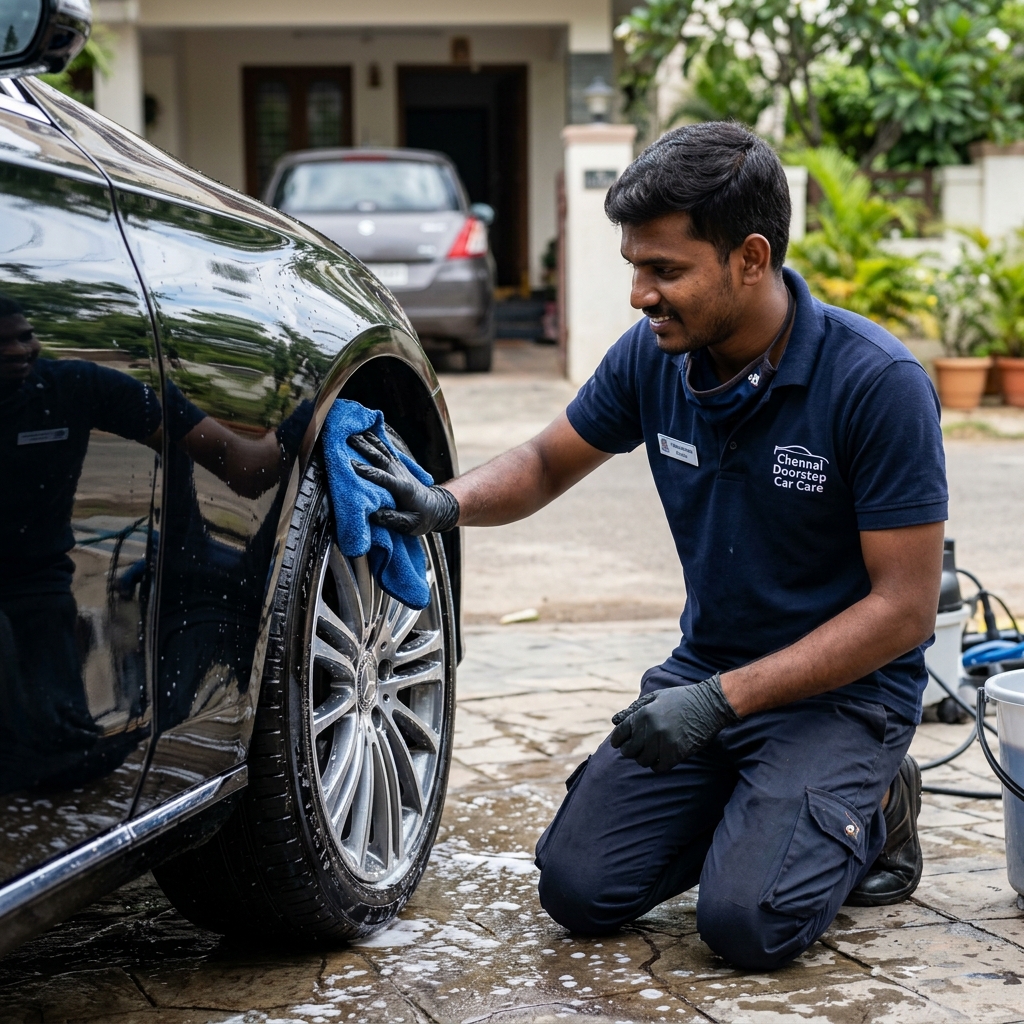 Professional doorstep detailing service